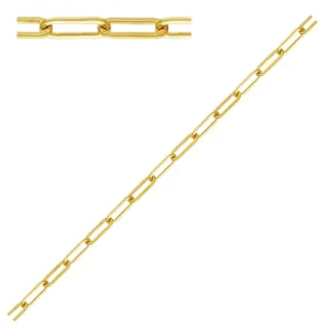🆕 Paperclip Chain in 14ct Yellow Gold Filled (6.5mm x 2.5mm) - PER CENTIMETRE