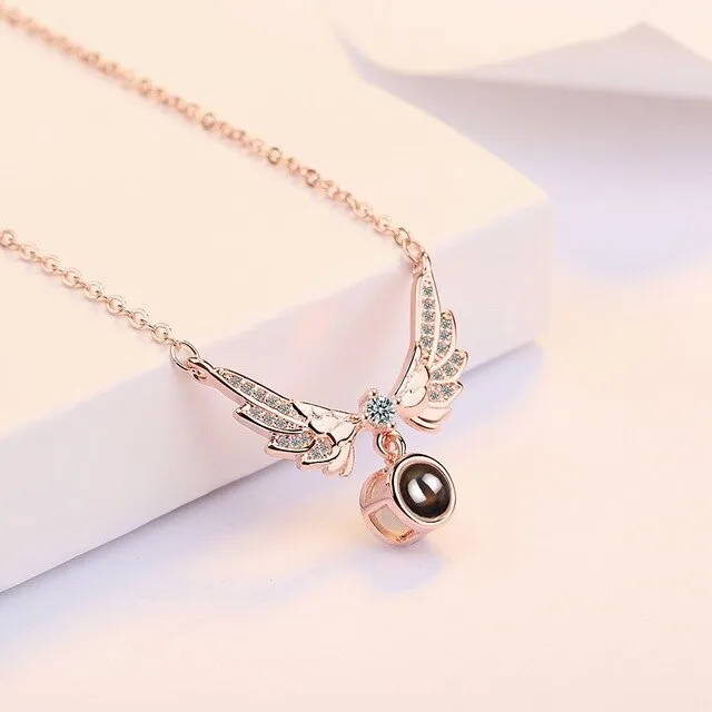 100 Languages I Love You Projection Necklace