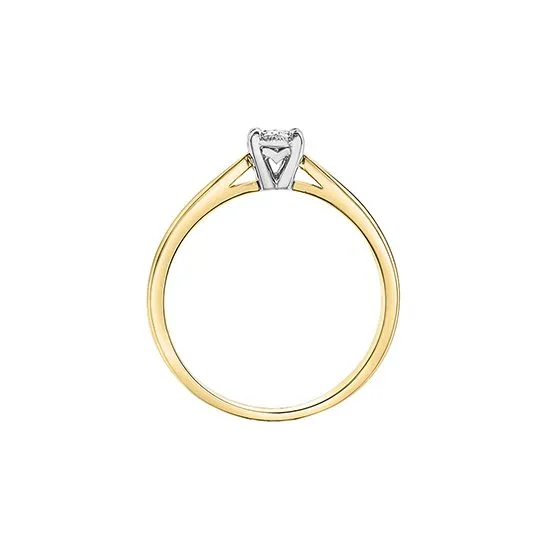 10K Yellow Gold (0.06ct) Cluster Diamond Ring