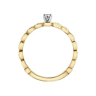 10K Yellow Gold (0.08ct) Diamond Promise Ring