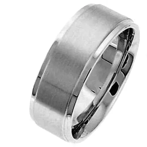 14K or 18K White Gold Traditional Ring