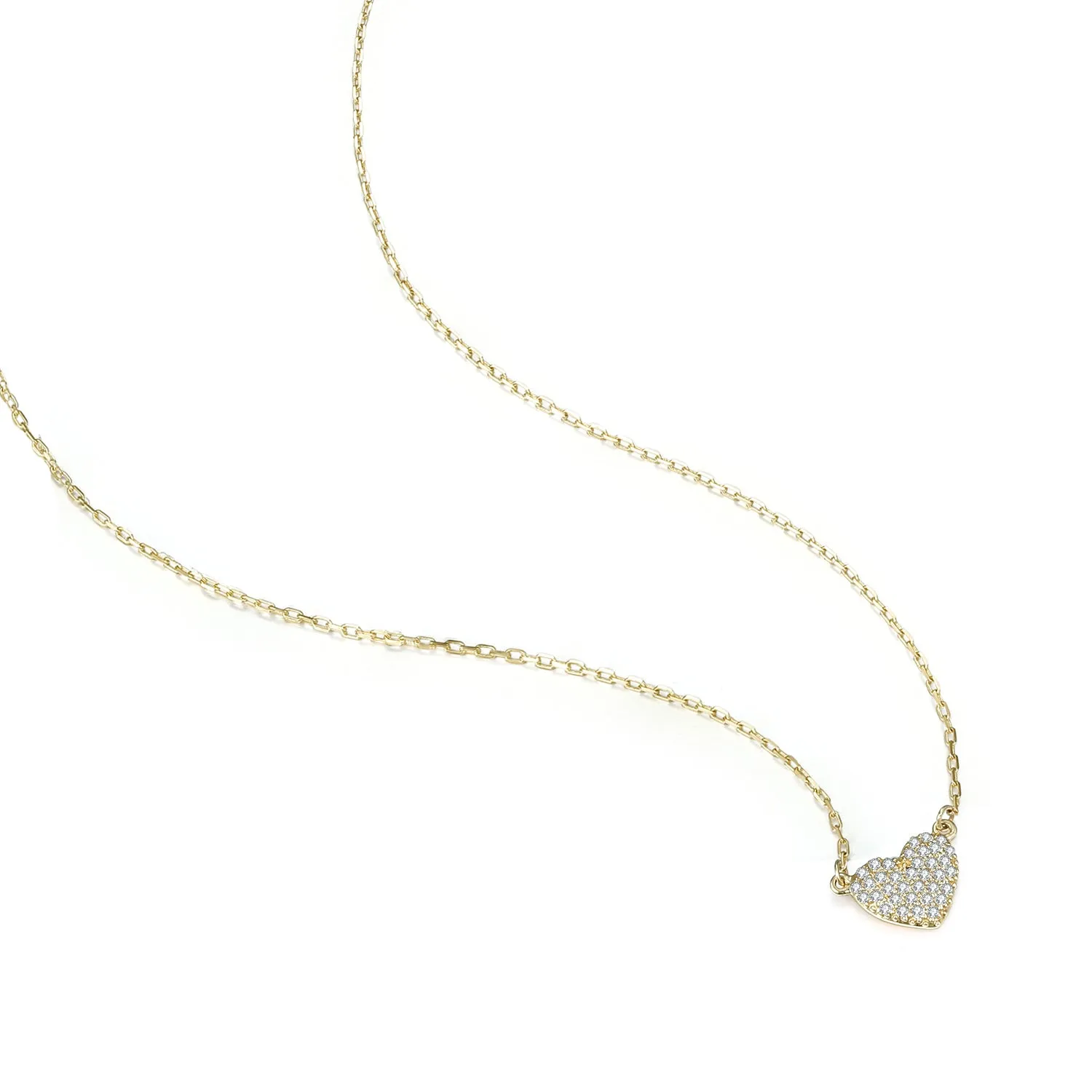 14K Solid Gold Necklace Exclusively Handcrafted 0.083 Carat Natural Diamond (H-F Color, VS1-VS2 Clarity)