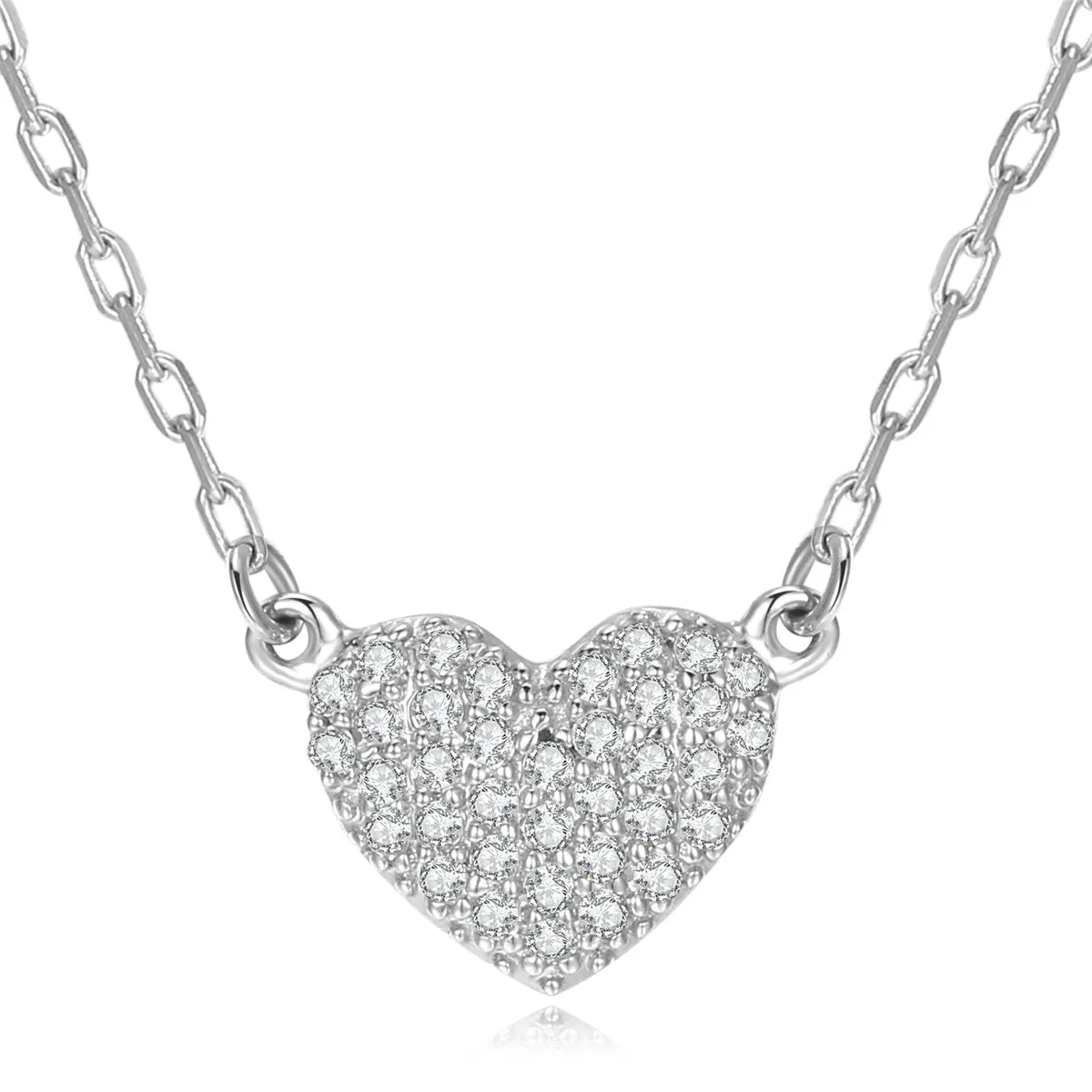14K Solid Gold Necklace Exclusively Handcrafted 0.083 Carat Natural Diamond (H-F Color, VS1-VS2 Clarity)