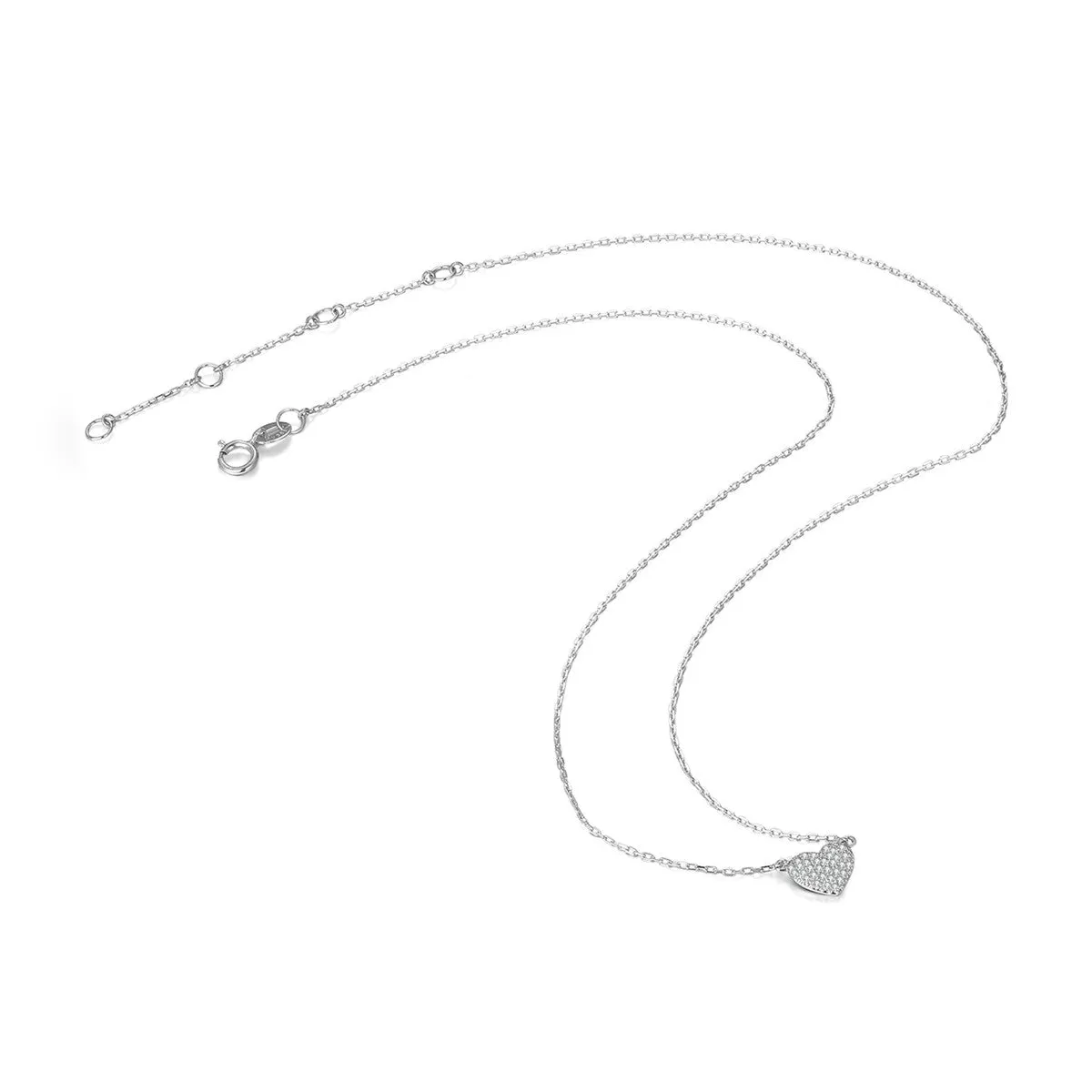 14K Solid Gold Necklace Exclusively Handcrafted 0.083 Carat Natural Diamond (H-F Color, VS1-VS2 Clarity)