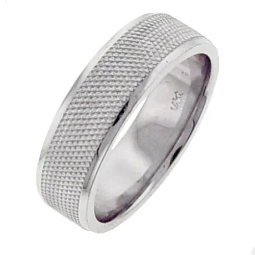 14K White or Yellow Gold Bead Ring