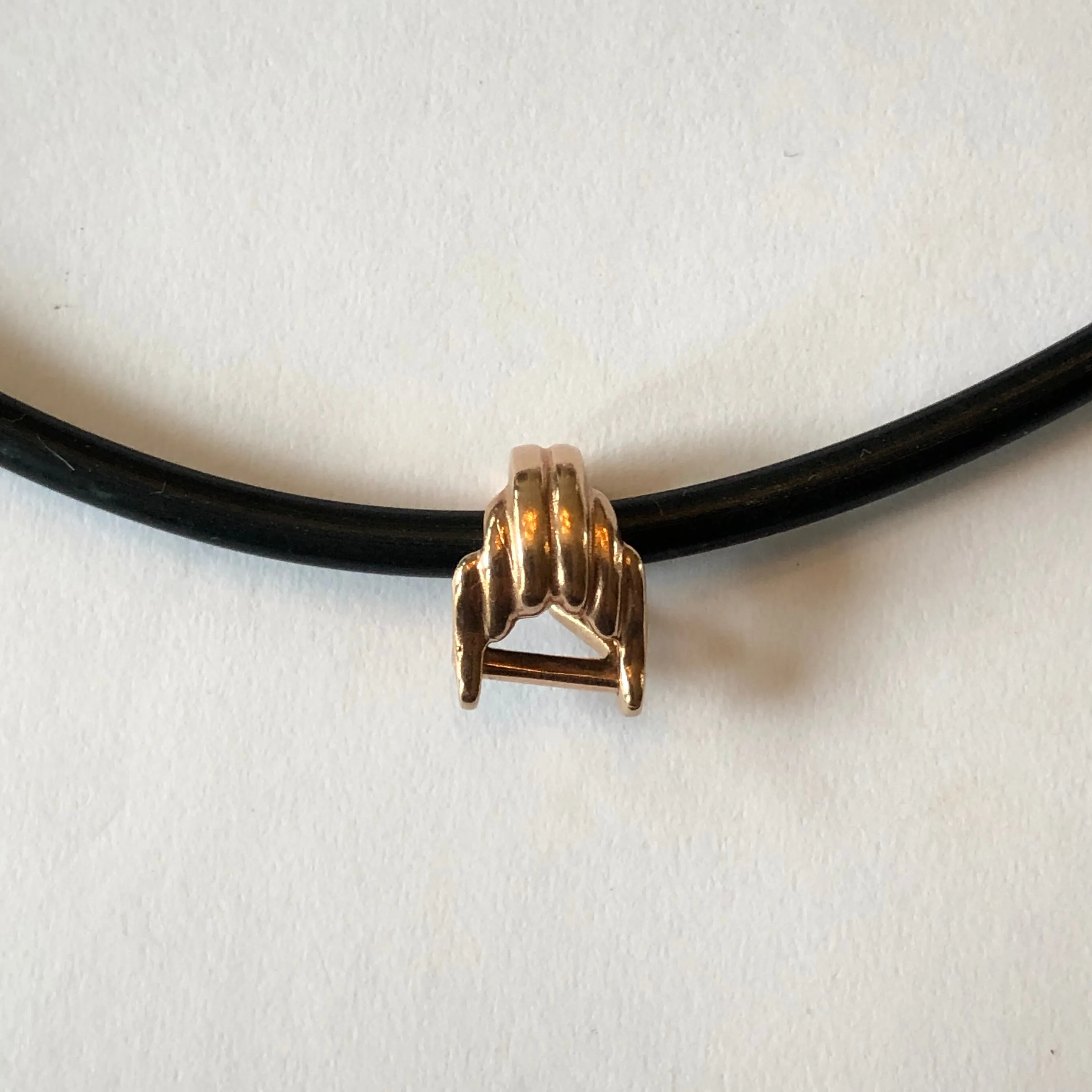 14KT Rose Gold Slide Pendant Hanger Enhancer