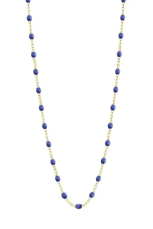 16.5" Classic Gigi Necklace - Bleuet   Yellow Gold
