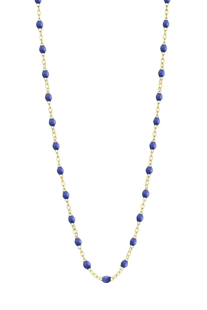 16.5" Classic Gigi Necklace - Bleuet   Yellow Gold