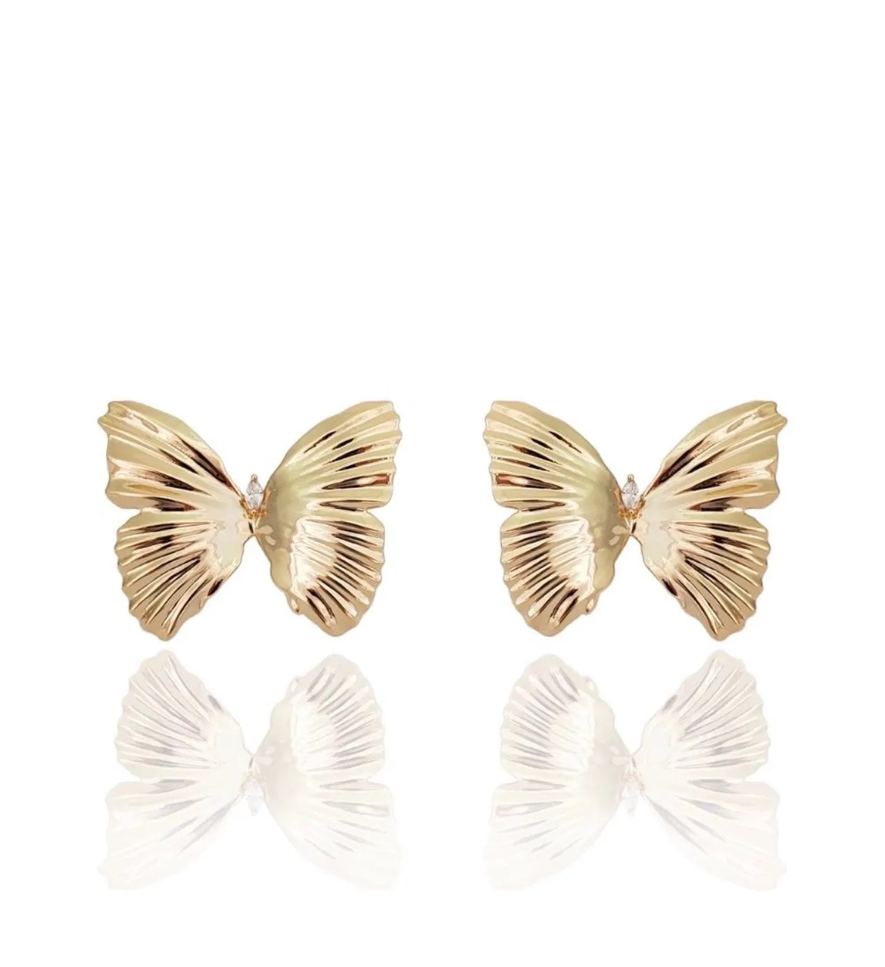 18K Gold Plated Butterfly Earring & Necklace