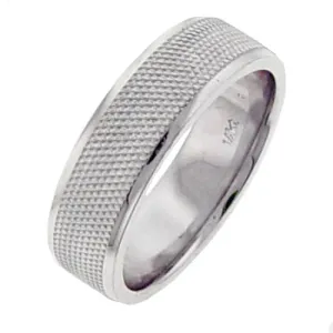 18K White and Yellow Gold Bead Ring
