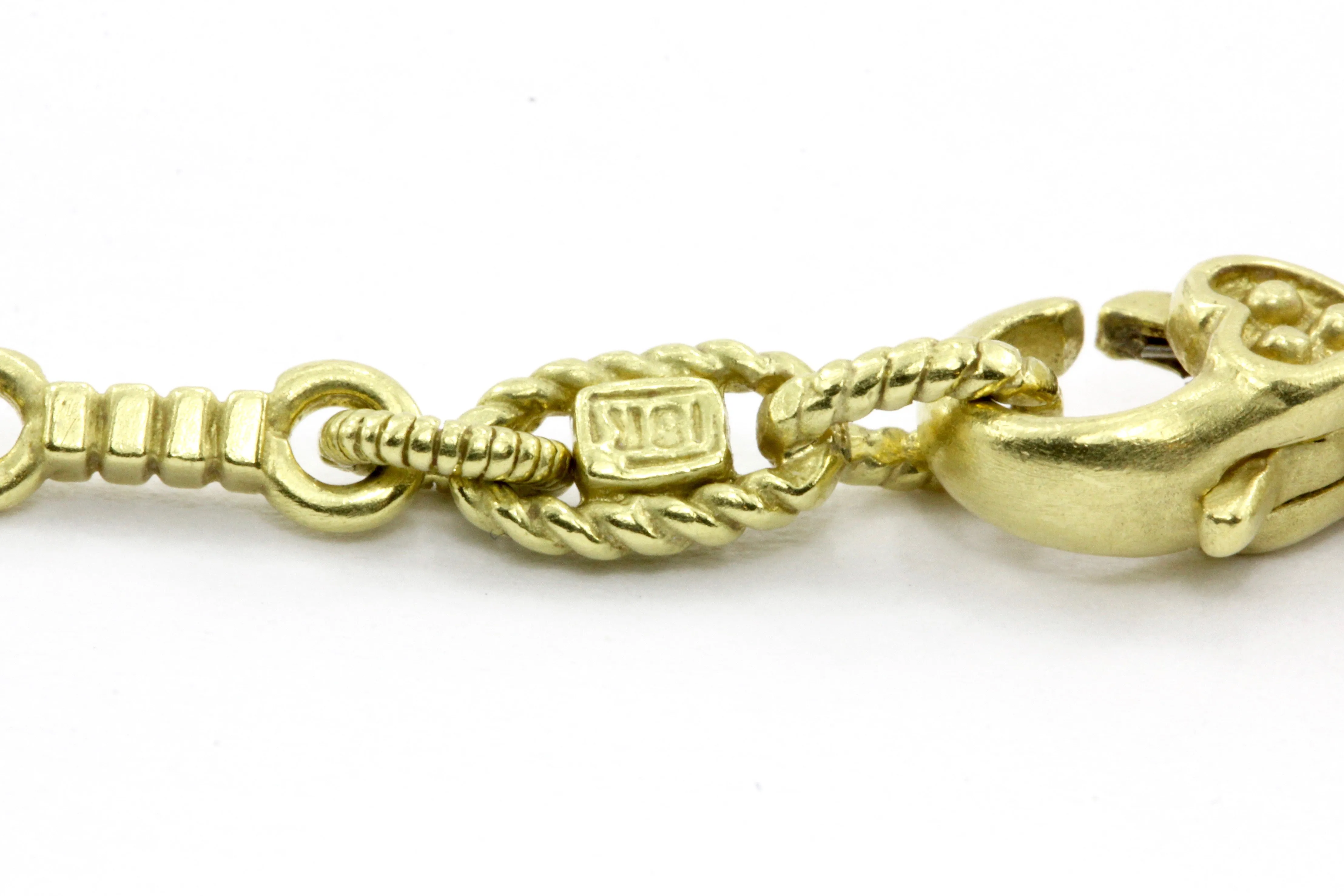 18K Yellow Gold Judith Ripka Heart Enhancer & Pearl Necklace