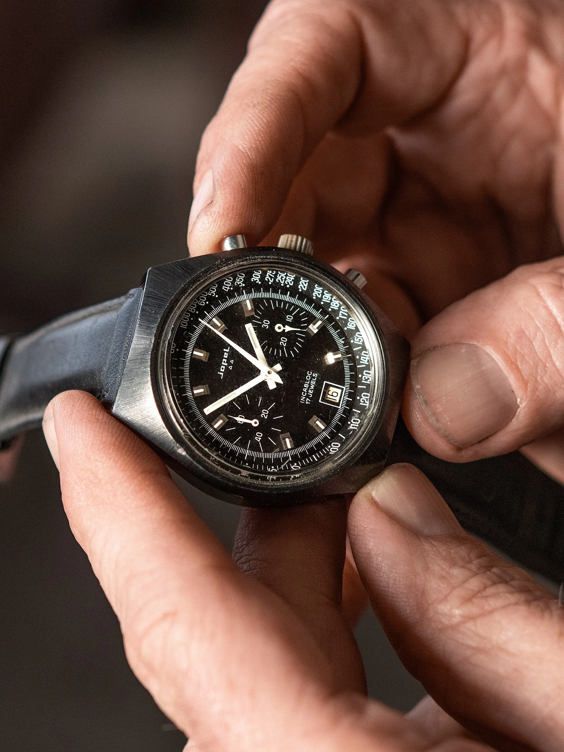 1970s Jopel Chronograph Date 'Valjoux Cal. 7734'