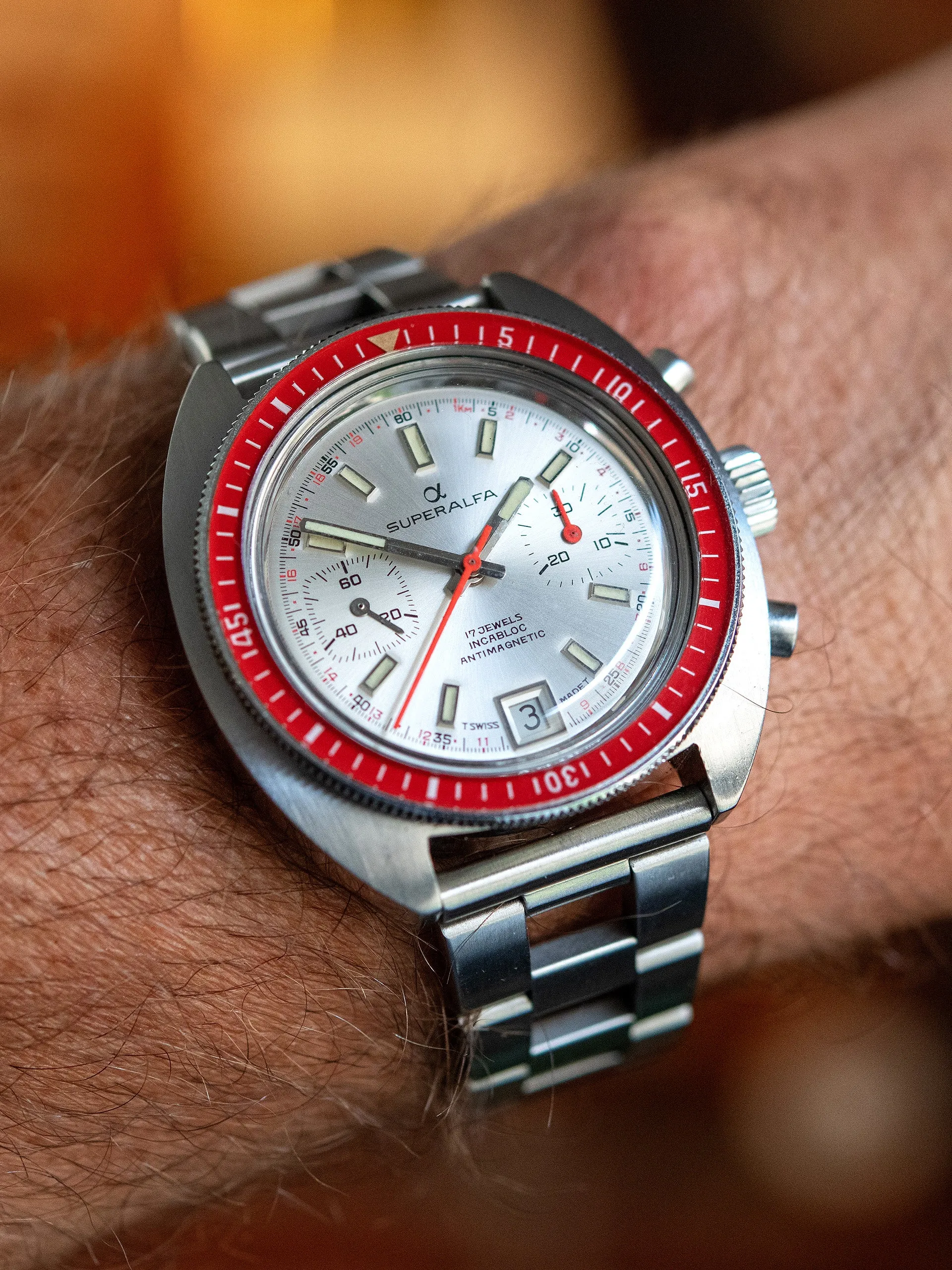 1970s Superalfa Chronograph 'Valjoux Cal. 7734'