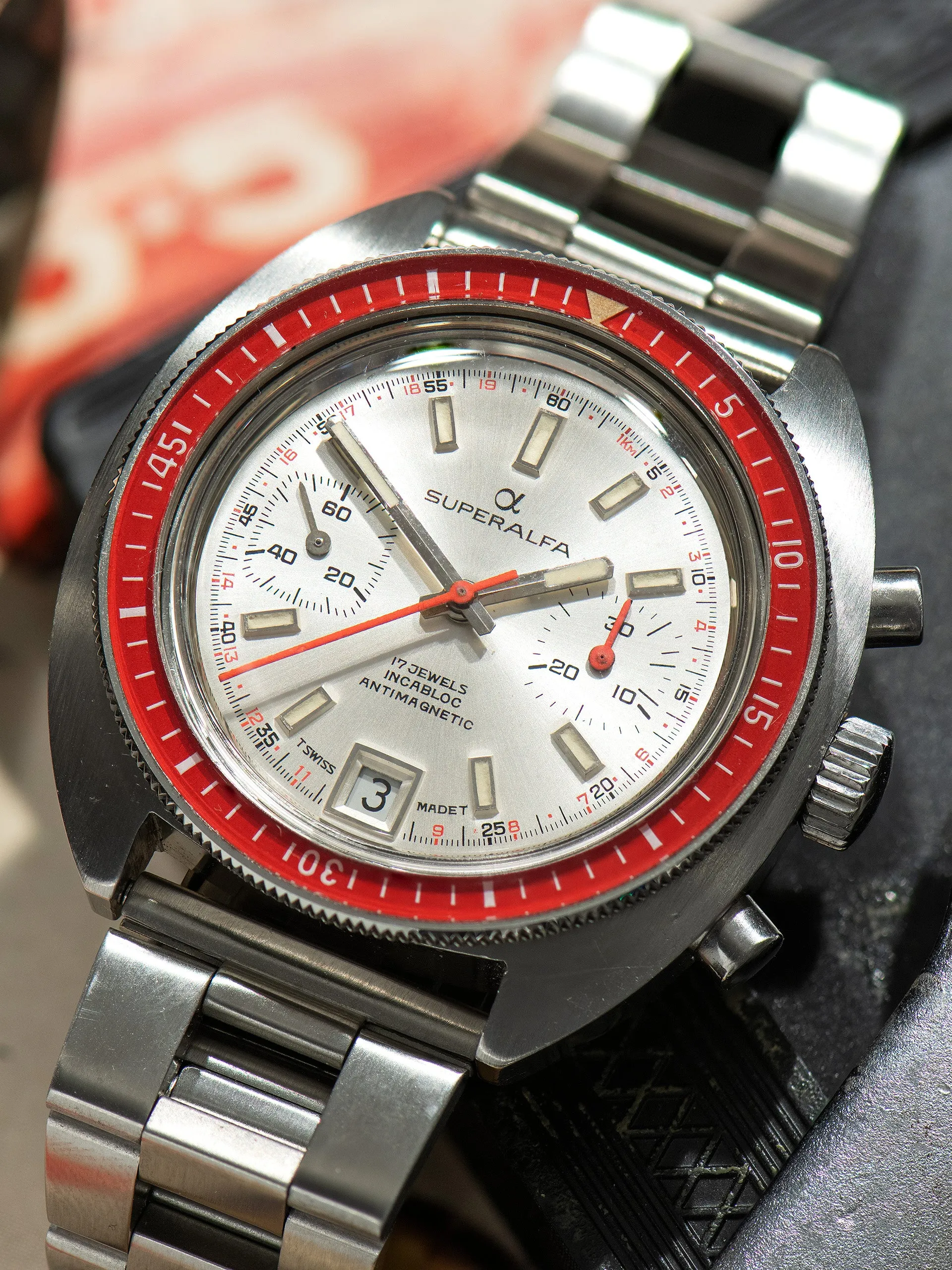 1970s Superalfa Chronograph 'Valjoux Cal. 7734'