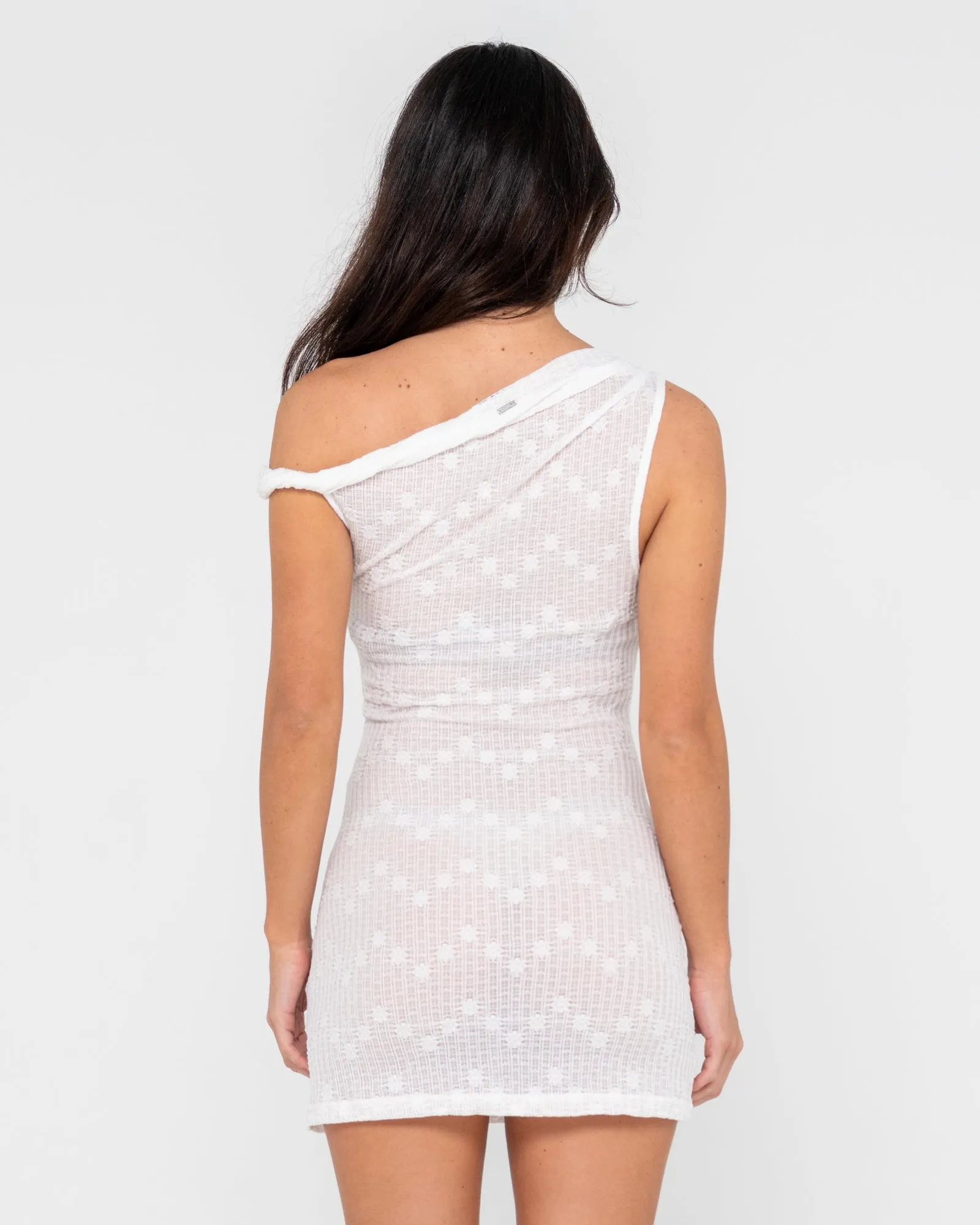 2am White Lace Mini Dress