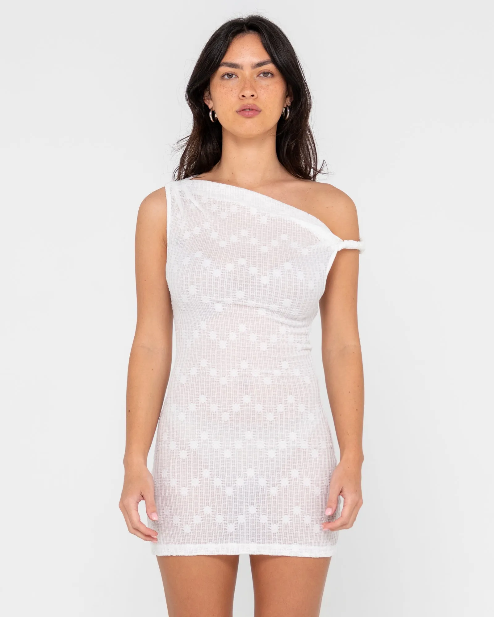 2am White Lace Mini Dress