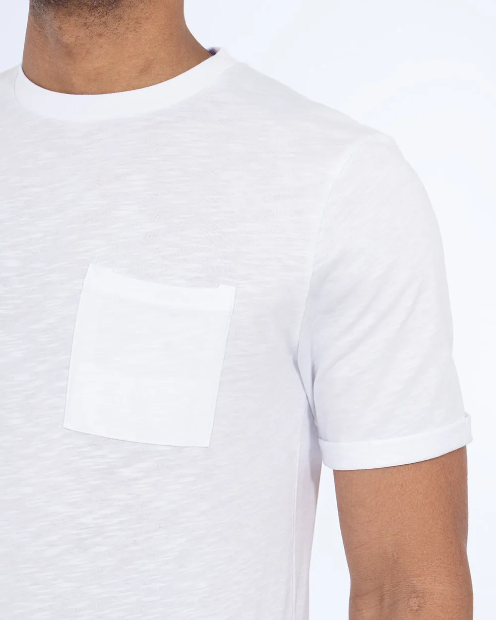 2t Arlo Tall Utility Pocket T-Shirt (white)
