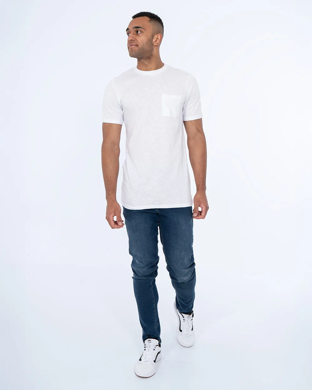 2t Arlo Tall Utility Pocket T-Shirt (white)