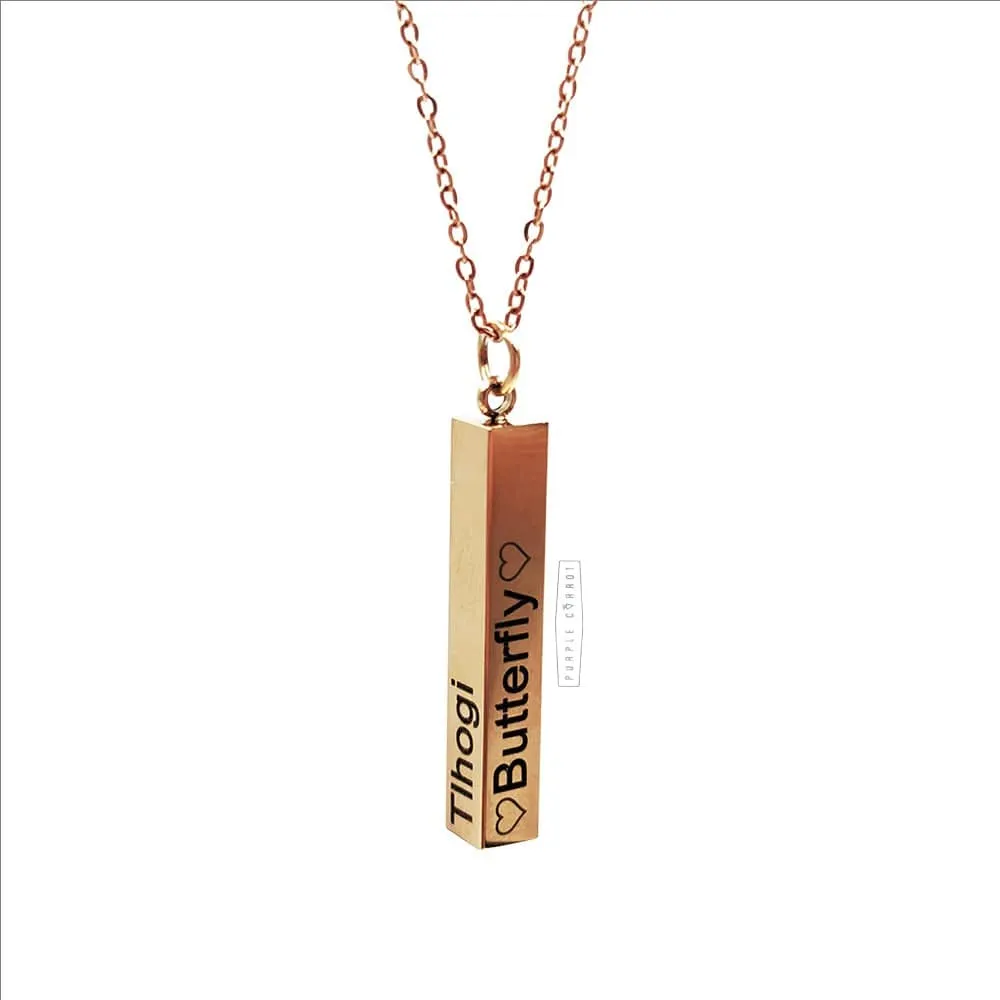 3D Bar Necklaces