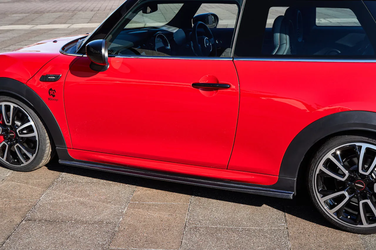 3D Design Mini F56 JCW Carbon Side Skirt Set