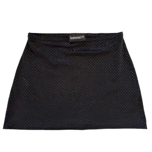 90s Noir Shimmer Mini Skirt (XXS/XS)