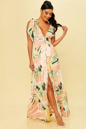 ABSTRAC MAXI DRESS