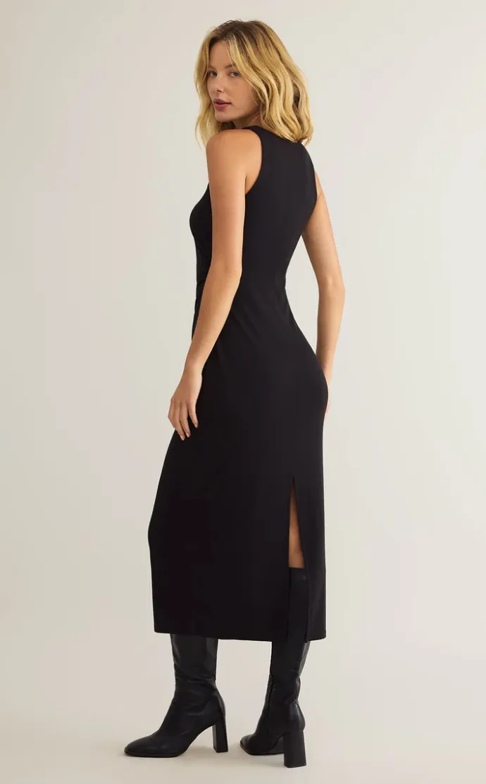 Adison Midi Dress | Black