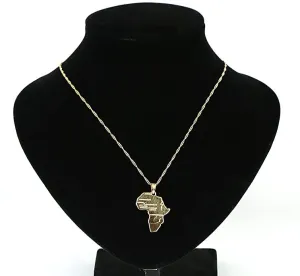 Africa Map Pendant Necklaces