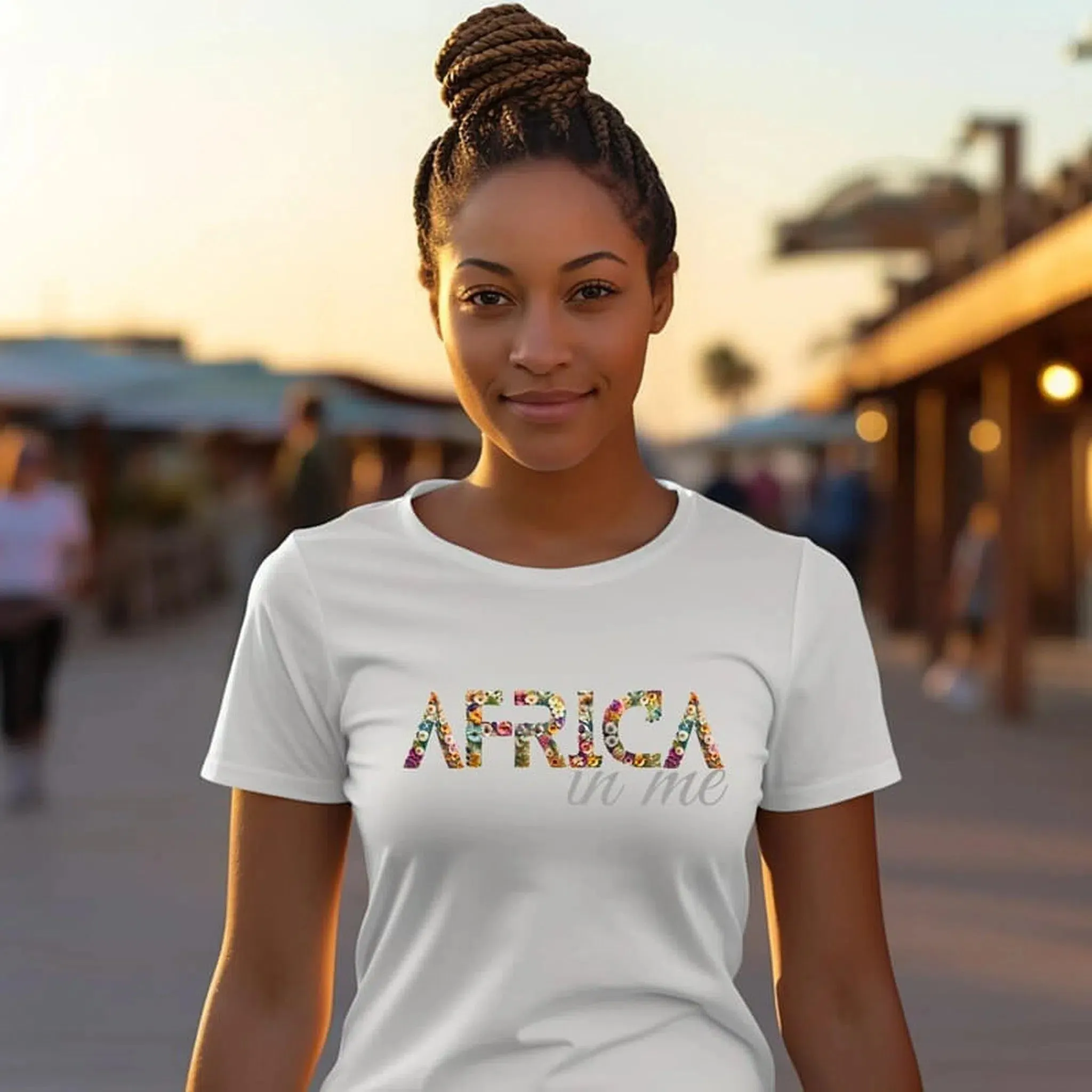 African American T shirts Design Flowers