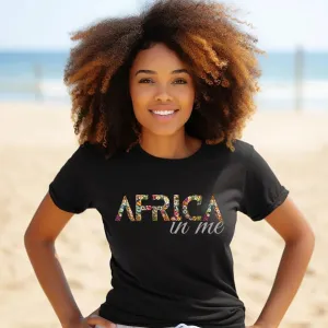 African American T shirts Design Flowers