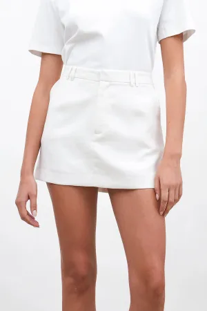 Alda Mini Skirt in White