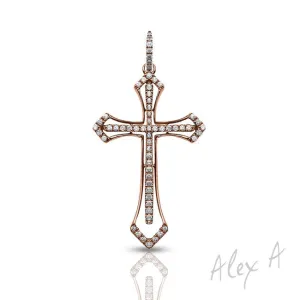 Alex A. Diamond Cross Pendant