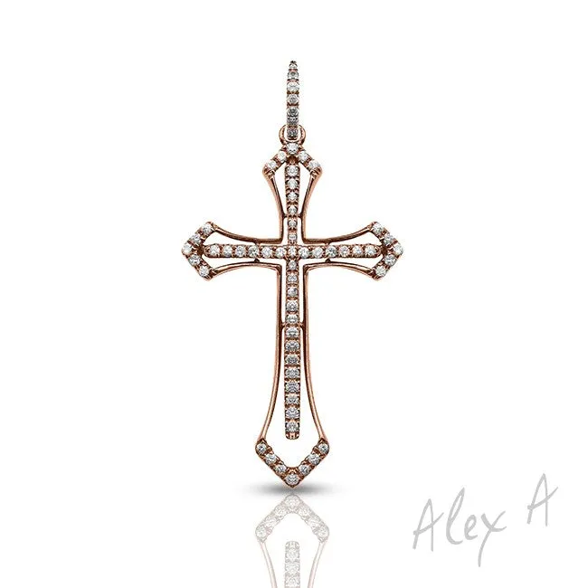 Alex A. Diamond Cross Pendant
