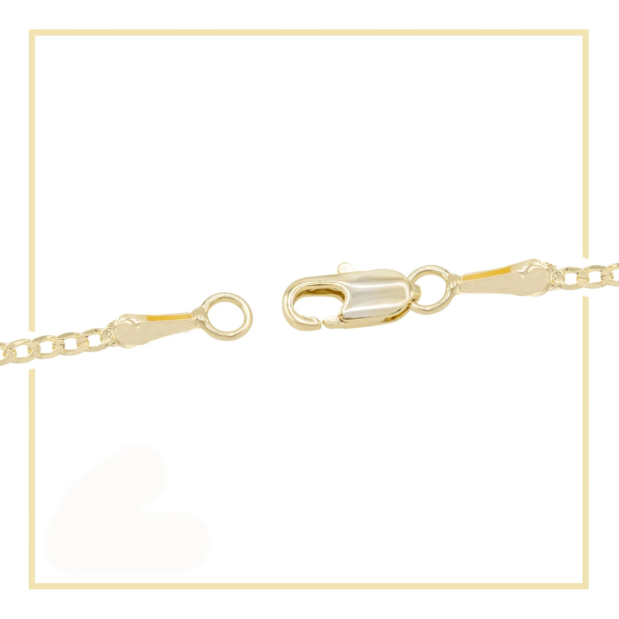 Alphabet A-Z Initial Letter CZ Pendant 14K Gold Filled Curb Chain Set 18" 20" 24" Women