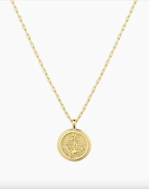Anchor Coin Necklace