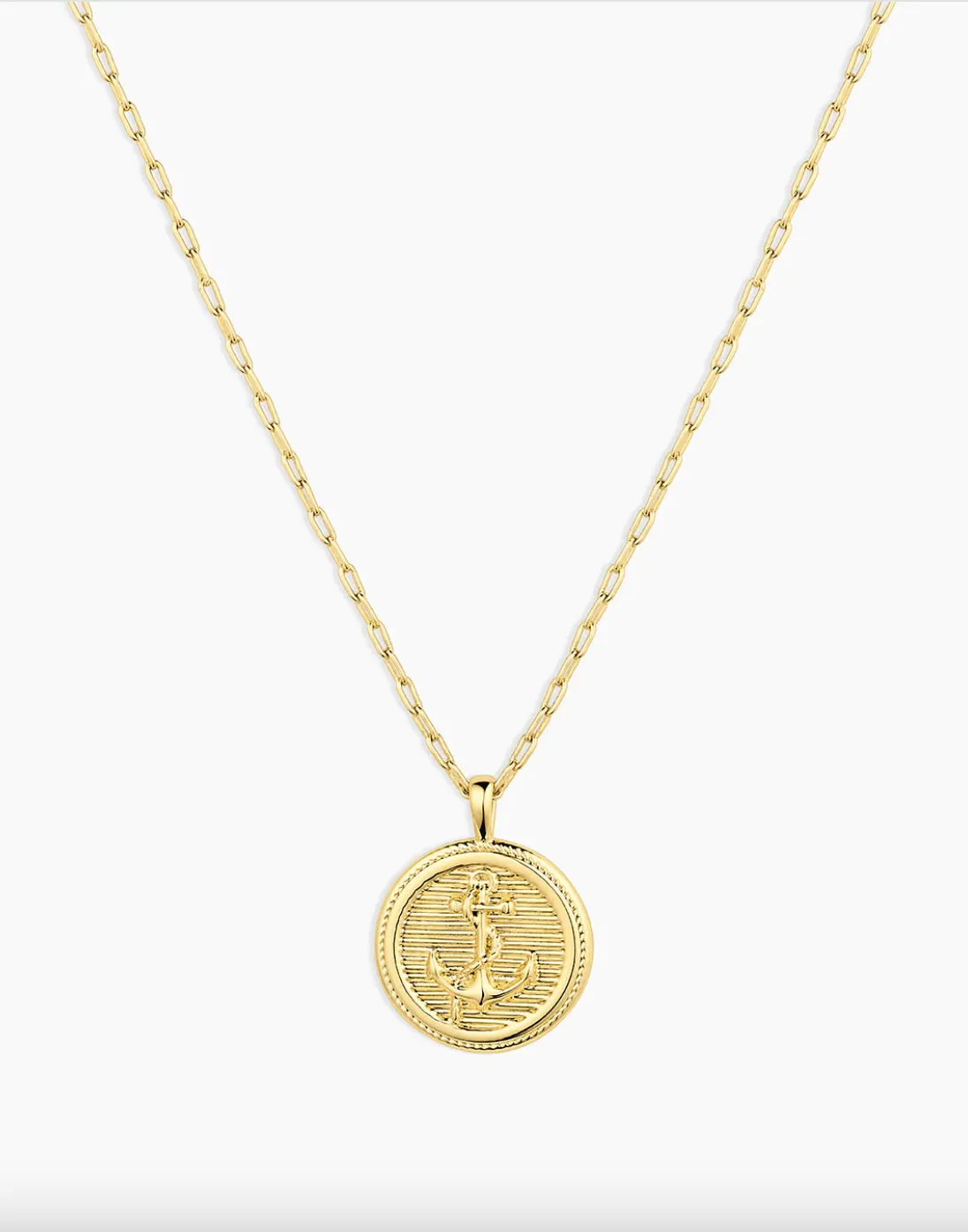 Anchor Coin Necklace