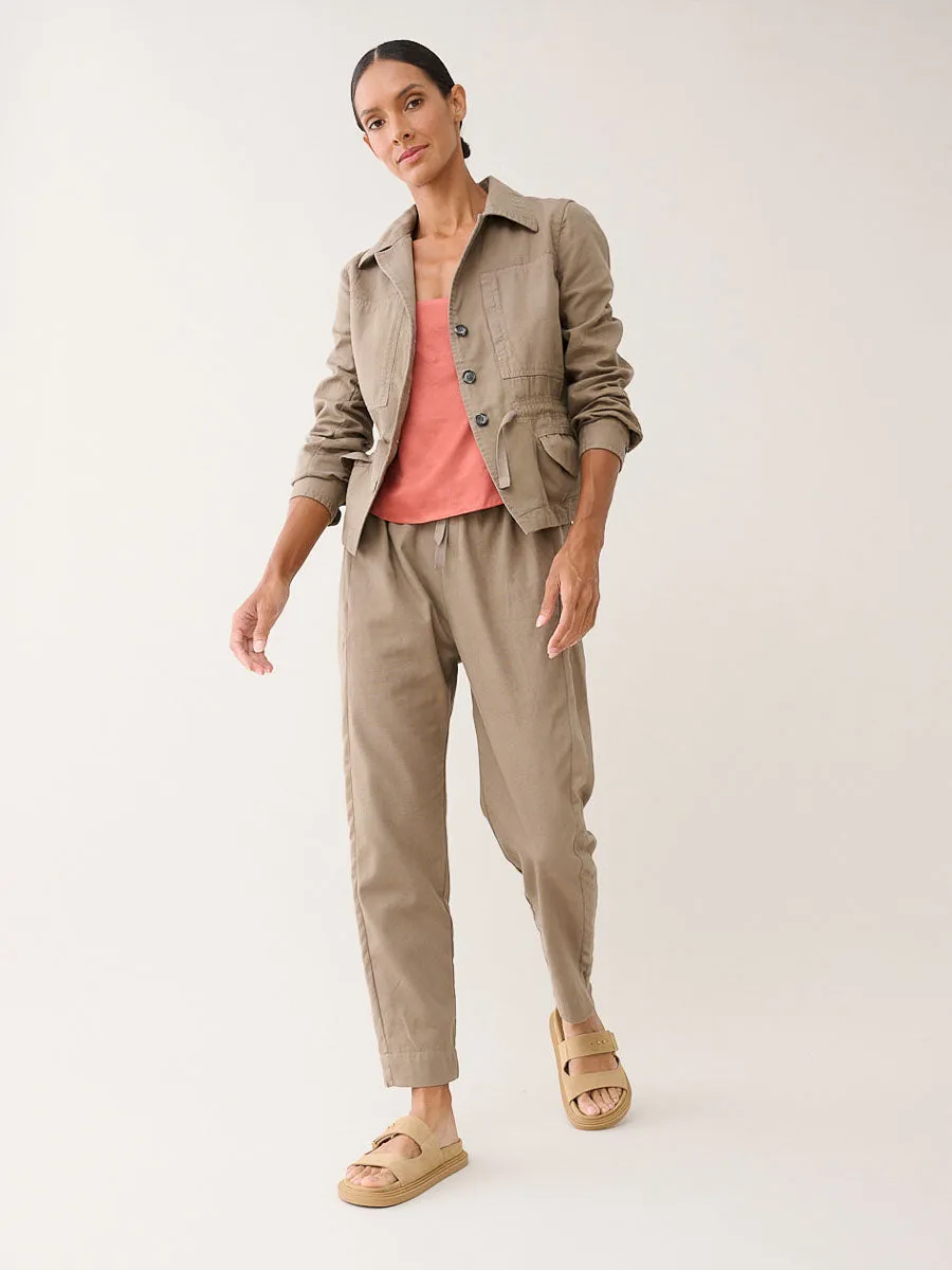 Andy Pant in Washed Canvas - Anthracite
