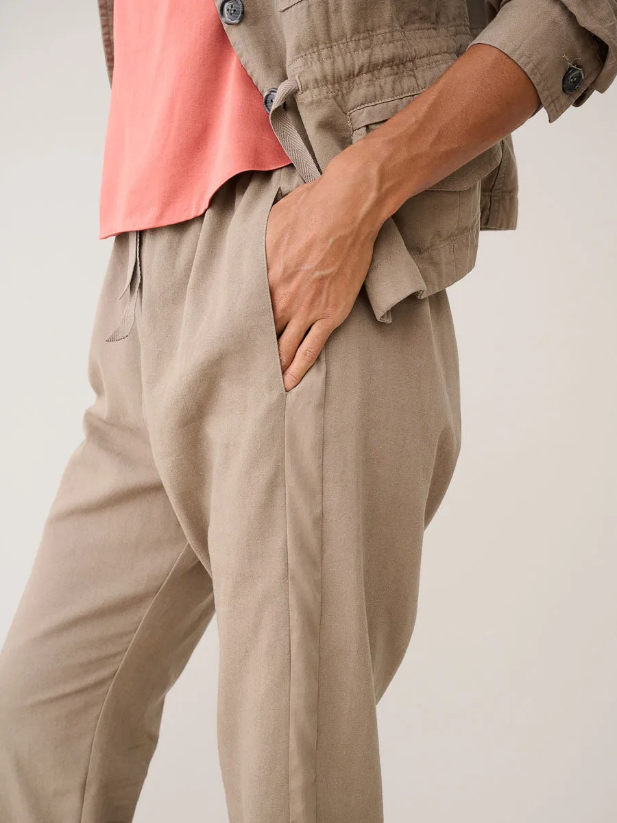 Andy Pant in Washed Canvas - Anthracite