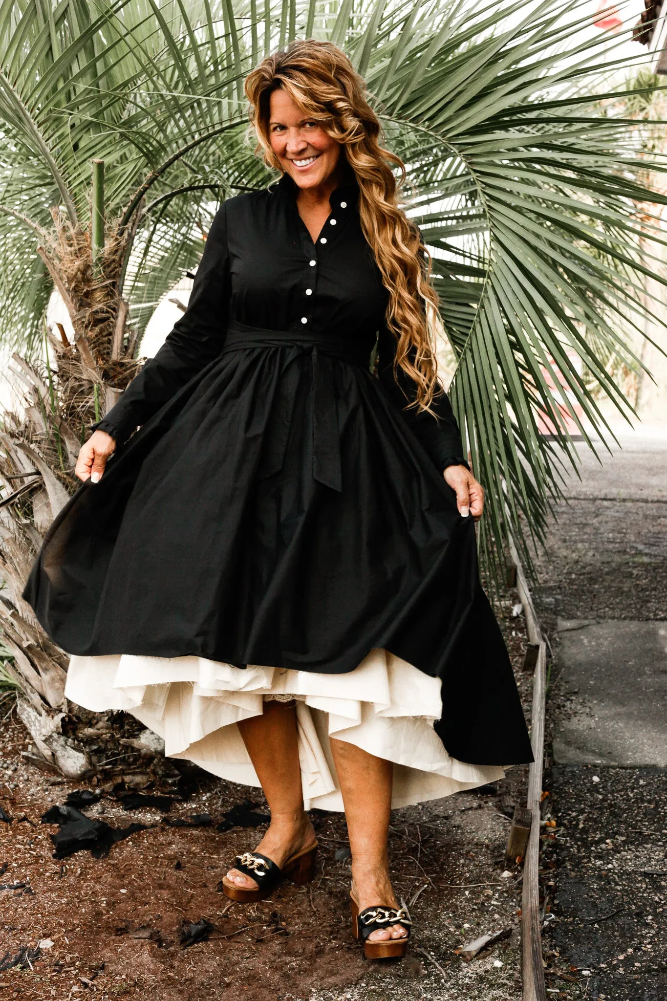 Anna Hi Lo Black Dress