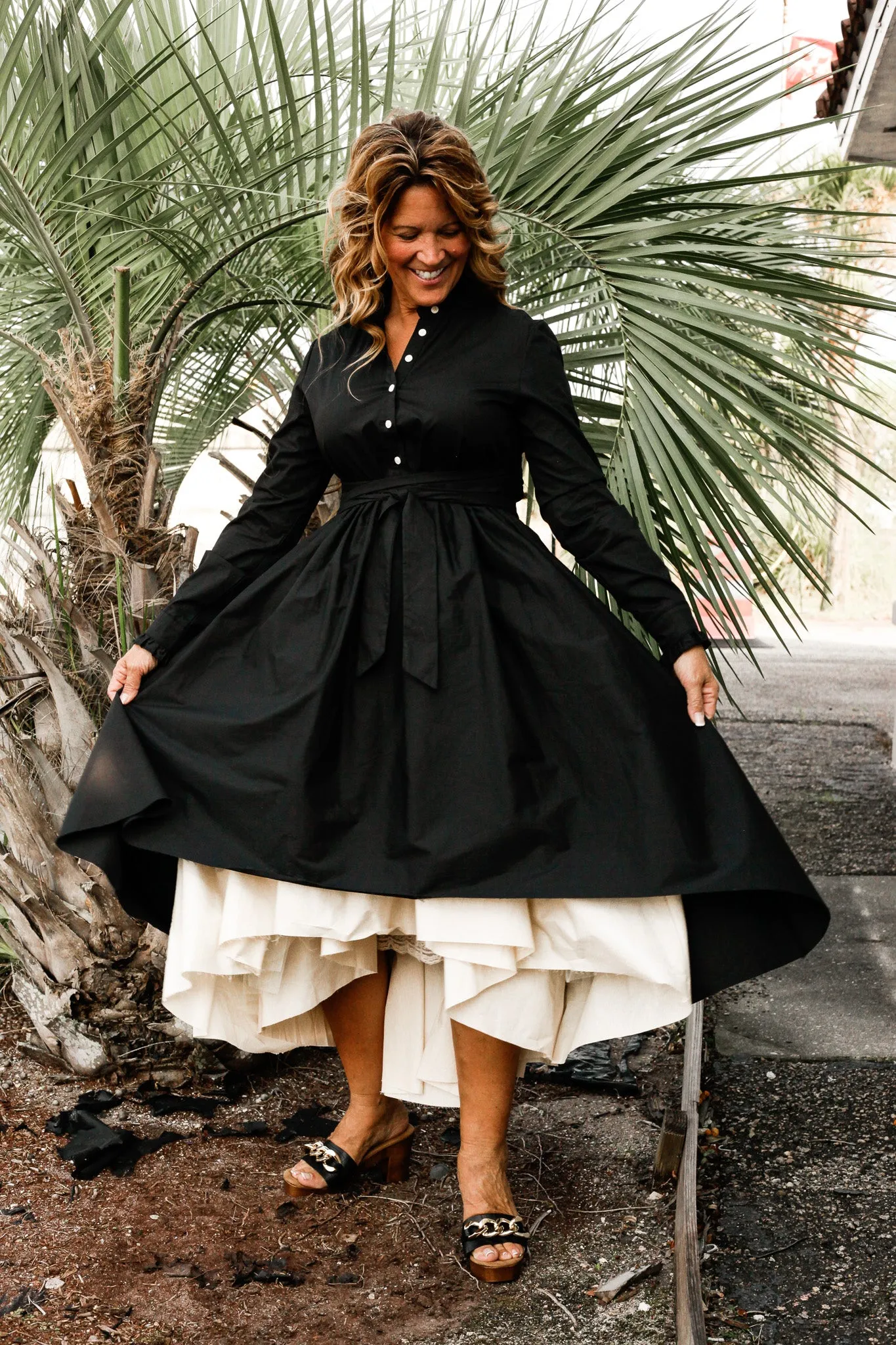 Anna Hi Lo Black Dress