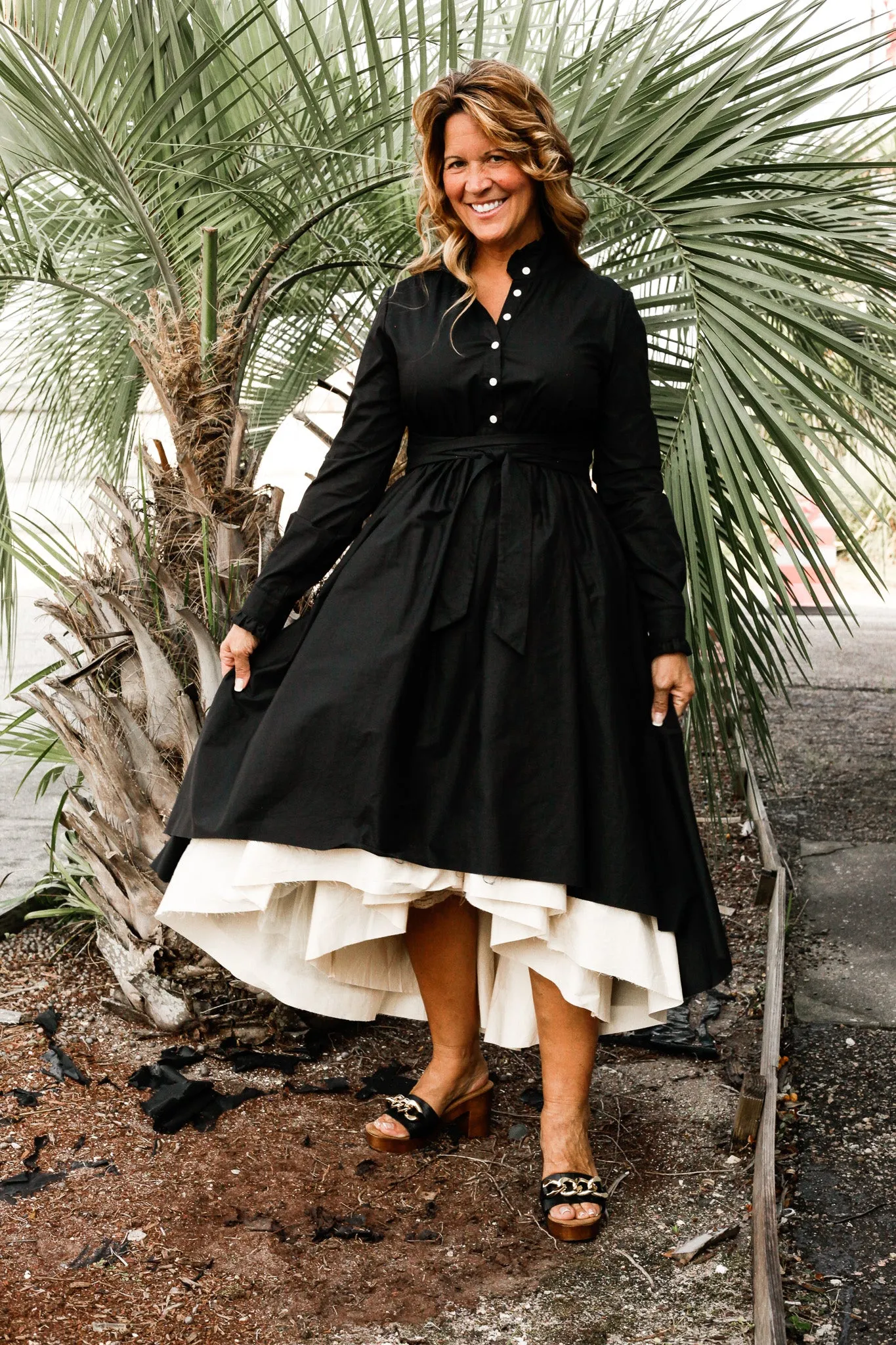 Anna Hi Lo Black Dress