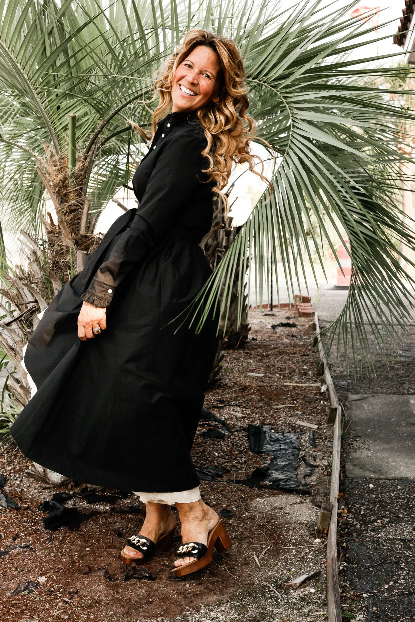 Anna Hi Lo Black Dress