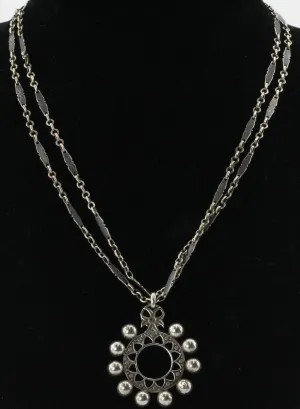 Antique French Gothic Arts & Crafts 800 Necklace