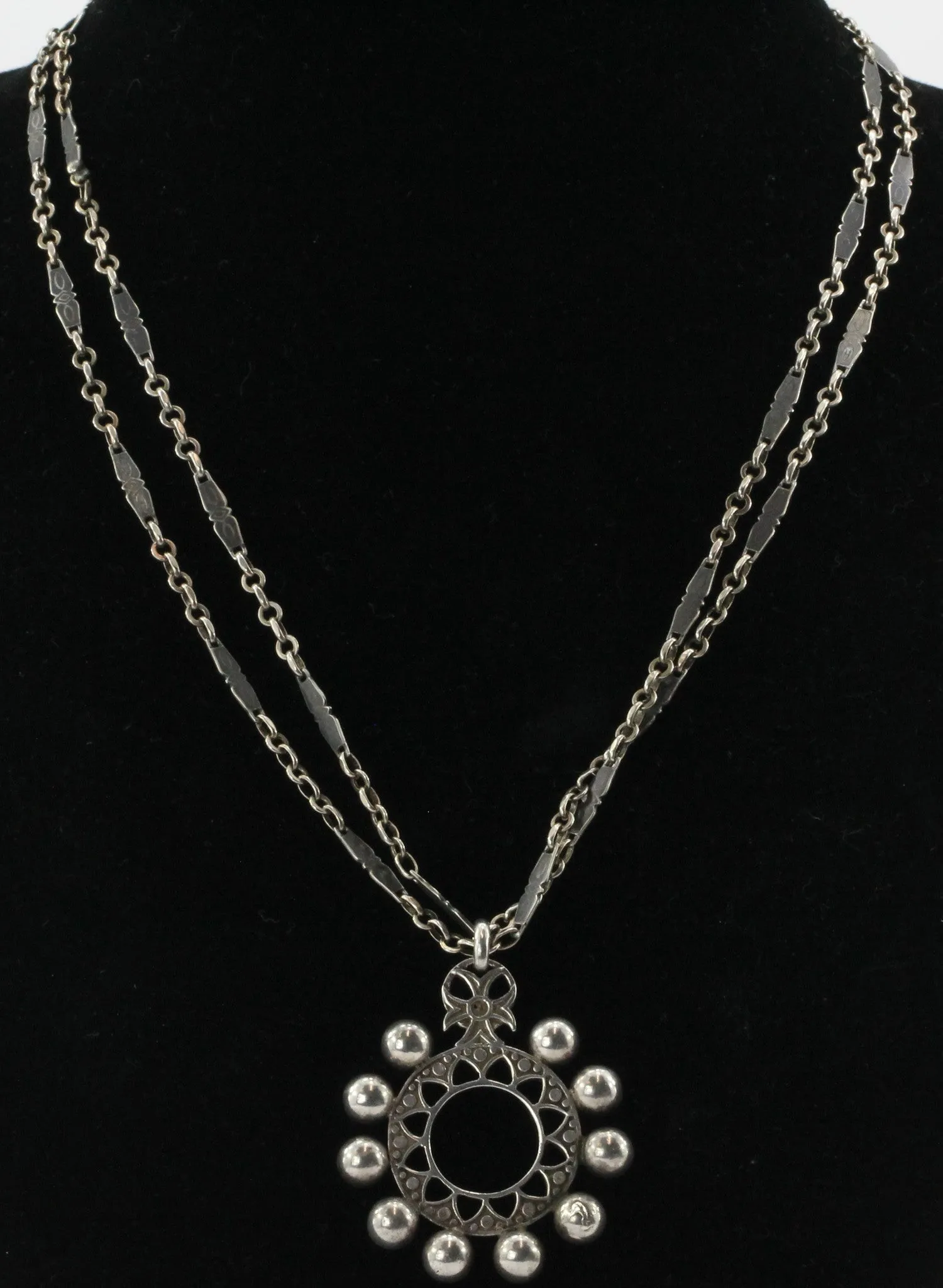 Antique French Gothic Arts & Crafts 800 Necklace