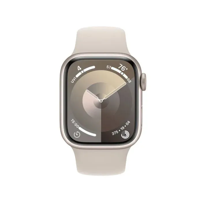 Apple Watch Series 9 GPS Aluminium Case with Sport Band (41mm) - S/M - Starlight