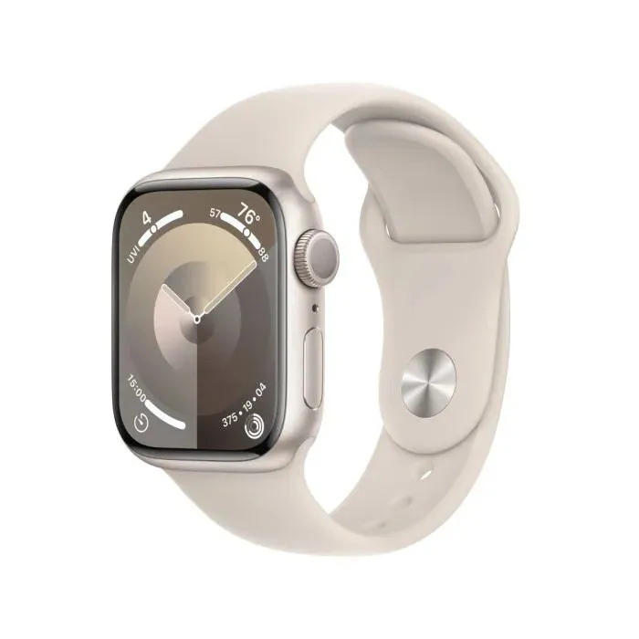 Apple Watch Series 9 GPS Aluminium Case with Sport Band (41mm) - S/M - Starlight