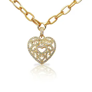 Aspery & Guldag Diamond Heart Pendant