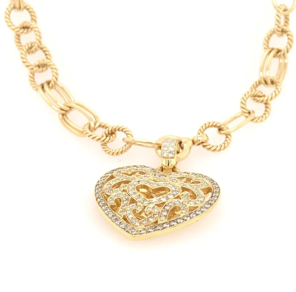 Aspery & Guldag Diamond Heart Pendant