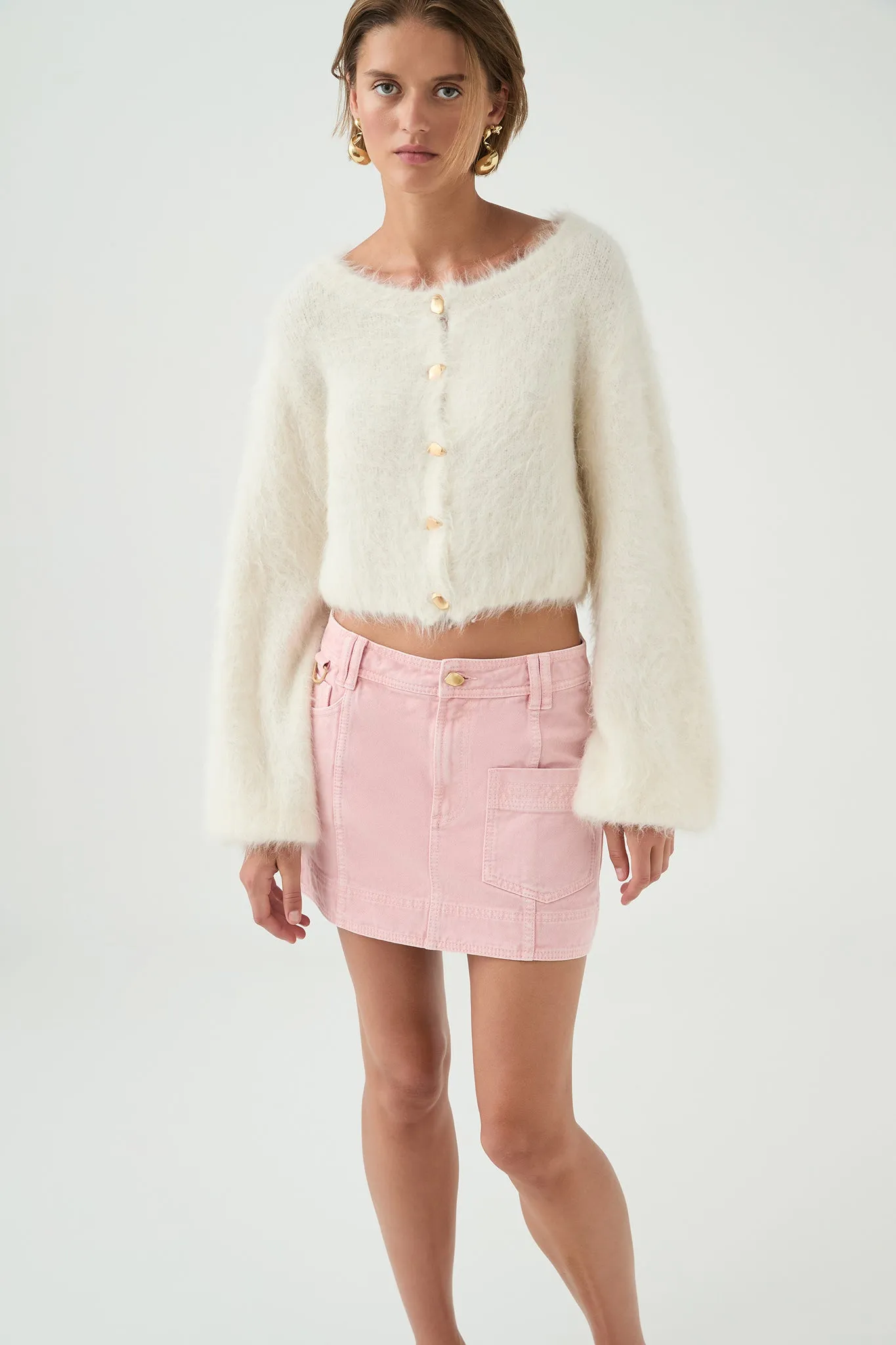 Ayden Denim Micro Skirt