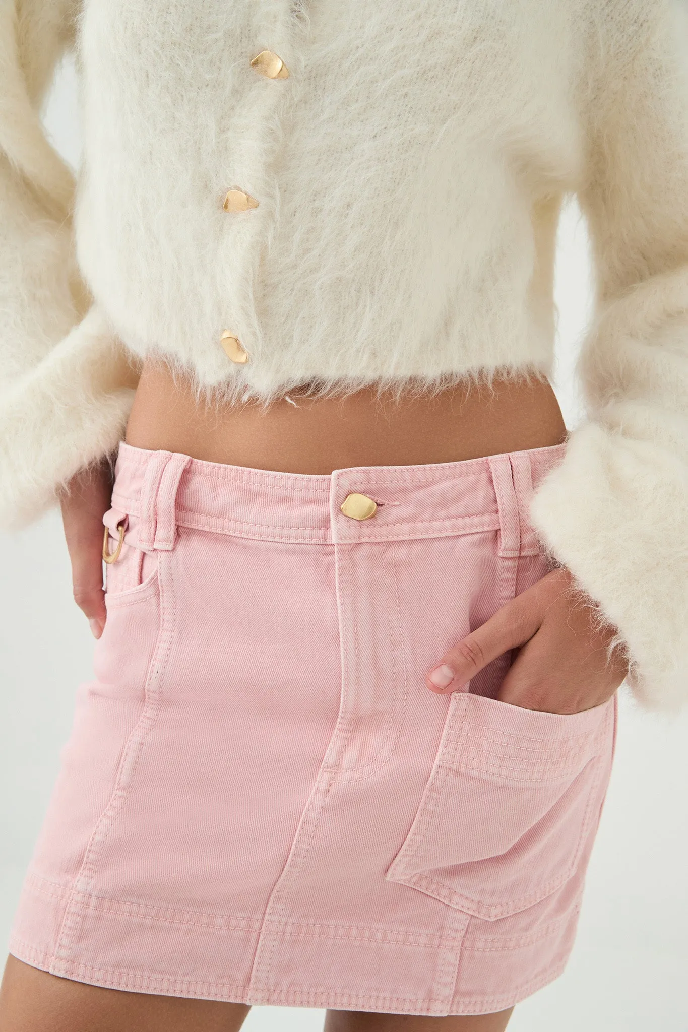 Ayden Denim Micro Skirt